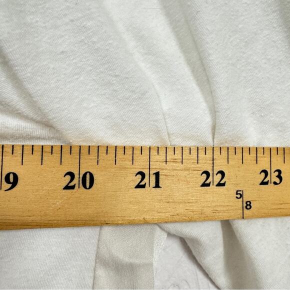 Kes White Linen Silk Short Sleeve Tee Shirt Womens S Lagenlook Closet Staple Top - Picture 6 of 9